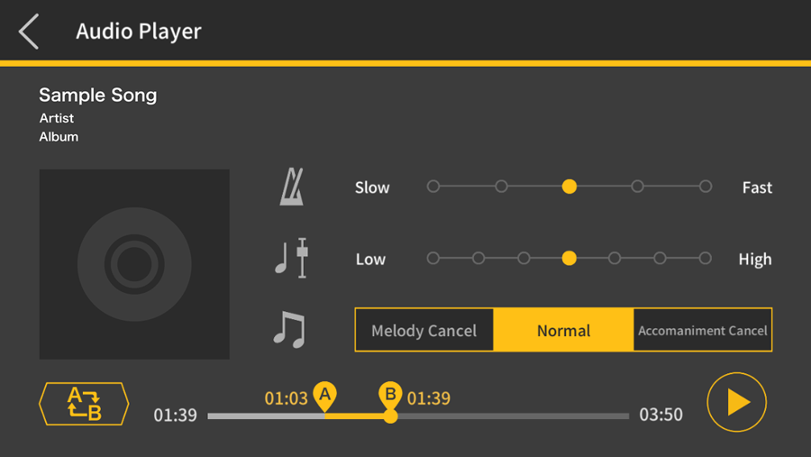 Scoring performances Chordana Play for Piano - Support - CASIO