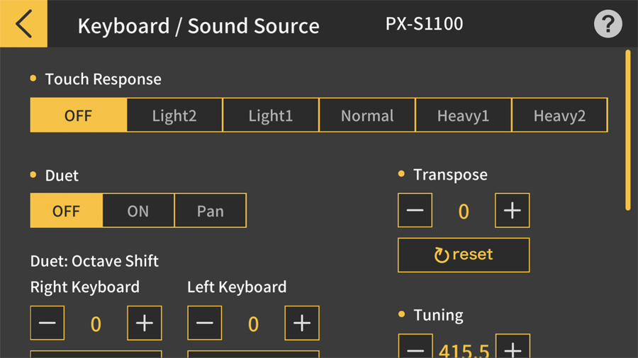 Scoring performances Chordana Play for Piano - Support - CASIO