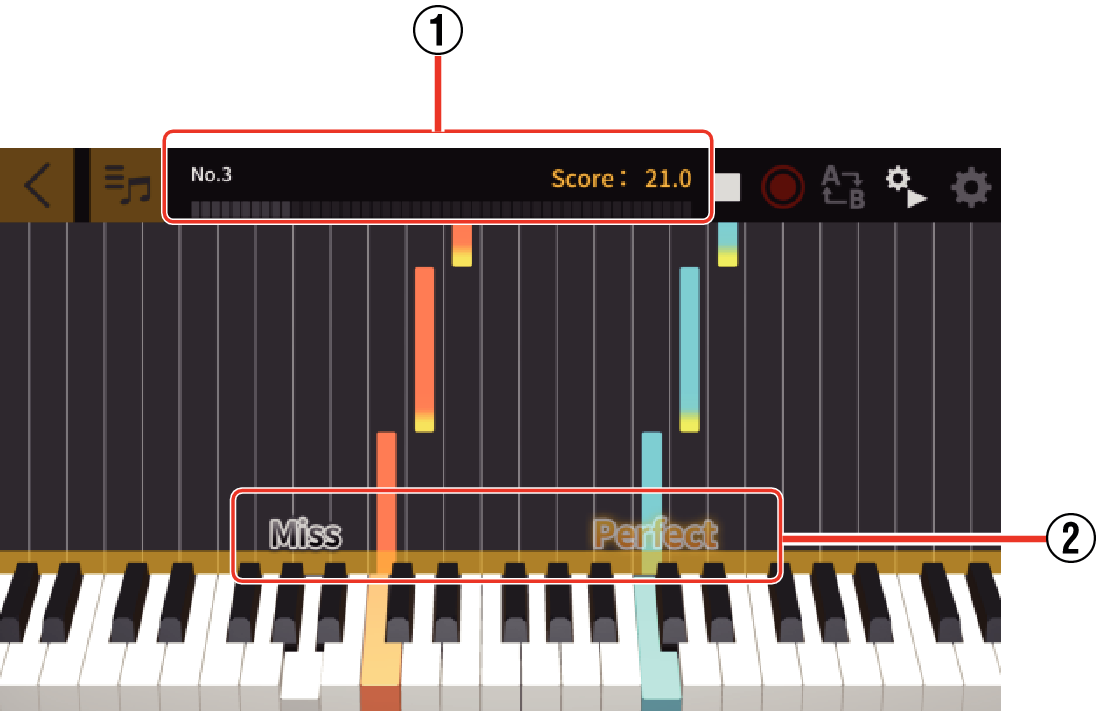 Scoring performances Chordana Play for Piano - Support - CASIO