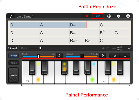 Piano Virtual, Tocar piano online