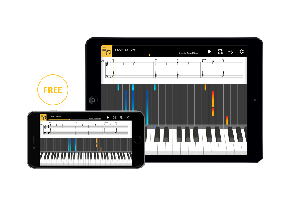 Chordana Play“學習喜歡的樂曲。”